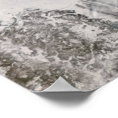 Poster Les rues glacées et nuageuses dans la mer d'Okhots (Coin)