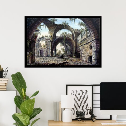 Poster les ruines (Bureau à domicile)