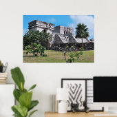 Poster Les ruines de Tulum (Bureau à domicile)