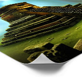 Poster Les ruines du Temple Maya Art de l'Imaginaire (Coin)