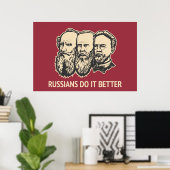 Poster Les Russes le font mieux (Bureau à domicile)