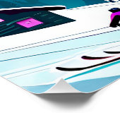 Poster Les Saisies : Douceur des Cimes, Pureté Hivernale (Coin)