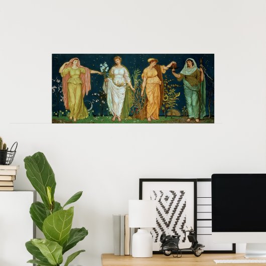 Poster Les saisons (Bureau à domicile)