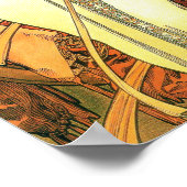 Poster Les saisons : Automne - Alphonse Mucha (1900) (Coin)
