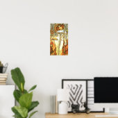 Poster Les saisons : Automne - Alphonse Mucha (1900) (Bureau à domicile)