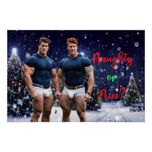Poster Les sapins de Noël lumineux de SlipperyJoe deux mu