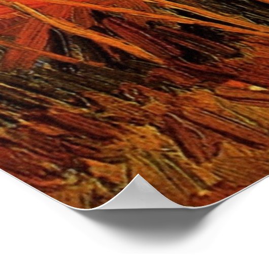 Poster Les saules au coucher du soleil par Vincent van Go (Coin)