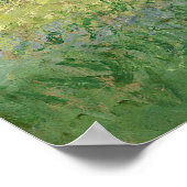 Poster Les saules Claude Monet 1880 (Coin)