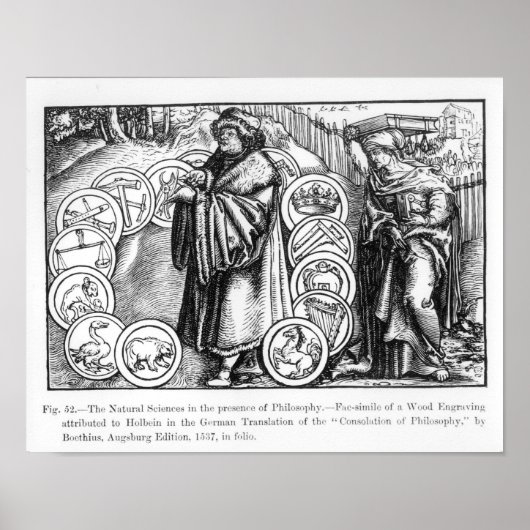 Poster Les sciences naturelles en présence de (Devant)