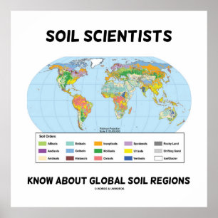 Poster Les scientifiques de sol savent des régions