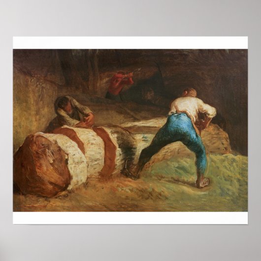 Poster Les scieurs de bois, 1848 (Devant)