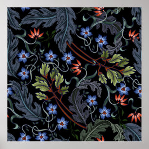 Poster Les Seamless sont pataurés par les flowers in art