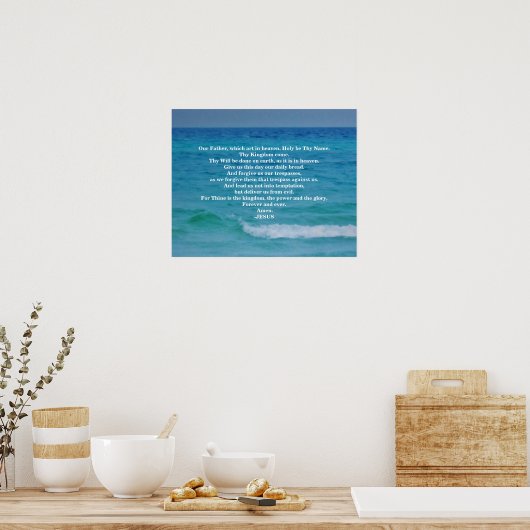 POSTER LES SEIGNEUR PRIENT (Cuisine)