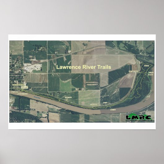 Poster Les sentiers du fleuve Lawrence (Devant)