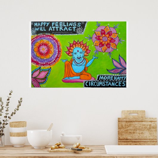 Poster Les Sentiments Heureux Attireront Plus De Circonst (Cuisine)