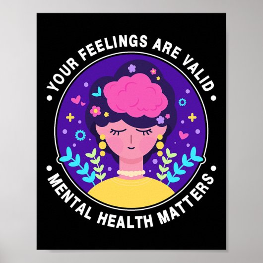Poster Les sentiments sont valides Mois de sensibilisatio (Devant)