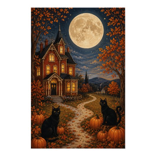 Poster Les Sentinelles de la Lune d'Automne (Devant)