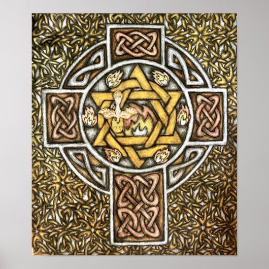 Poster "Les Sept Dons du Saint-Esprit" - stylo (Devant)