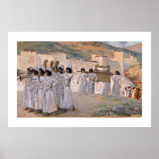 Poster Les sept trompettes de Jéricho par James Tissot (Devant)