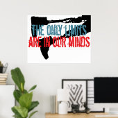 Poster Les seules limites sont dans notre esprit (Bureau à domicile)