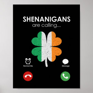 Poster Les Shenanigans appellent la Saint Patrick's Day F
