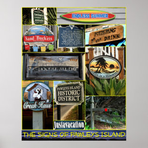 Poster Les signes de l'île de Pawleys