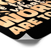 Poster Les signes sont à l'oeil ce que les mots sont à l' (Coin)