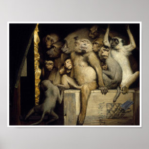 Poster Les singes comme critiques d'art
