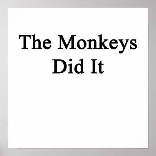 Poster Les Singes L'Ont Fait (Devant)