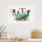 Poster Les singes sauter sur le lit (Cuisine)
