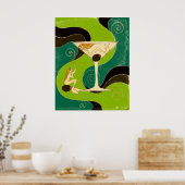 Poster Les sirènes dans un Martini (Cuisine)