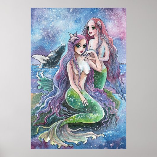 Poster Les sirènes sous les étoiles (Devant)