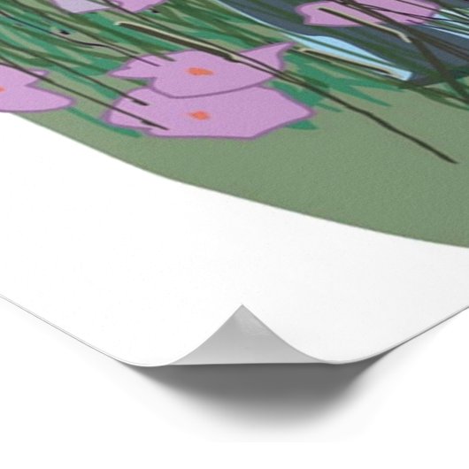 Poster Les Soeurs d'Art Movie Violet Couleur Jouent à vou (Coin)