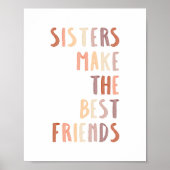 Poster Les soeurs neutres font les meilleurs amis imprime (Devant)