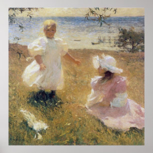 Poster Les soeurs, par Frank Weston Benson