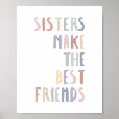 Poster Les soeurs pastel Boho font les meilleurs amis imp (Devant)