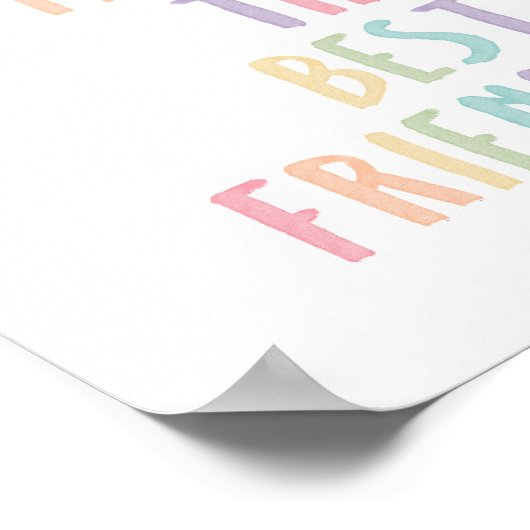 Poster Les soeurs Pastel font les meilleurs amis imprimer (Coin)