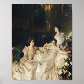 Poster Les Soeurs Wyndham Lady Elcho, Mme Adeane