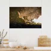 Poster Les soldats retournent le feu (Cuisine)