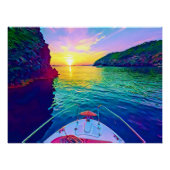 Poster Les sommers méditerranéennes rêvées sur la mer (Devant)