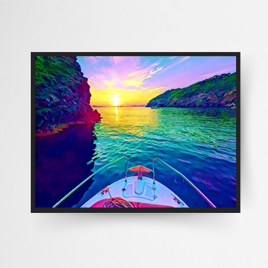 Poster Les sommers méditerranéennes rêvées sur la mer