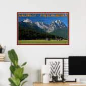 Poster Les sommets au-dessus de Garmisch (Bureau à domicile)