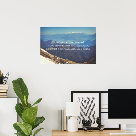 Poster Les sommets enneigés (Bureau à domicile)