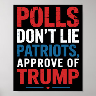 Poster Les sondages ne mentent pas que les patriotes appr