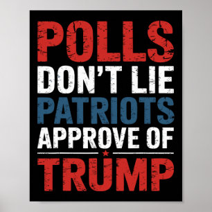 Poster Les sondages ne mentent pas que les patriotes appr