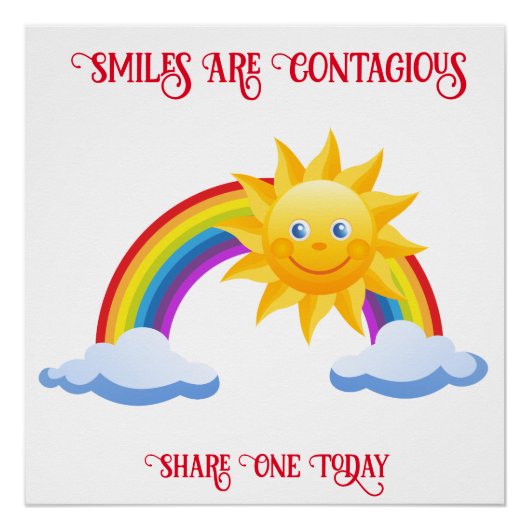 Poster Les Sourires Sont Contagieux (Devant)