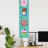 Poster Les sucreries mignonnes traite dessin graphique de (Bureau à domicile)