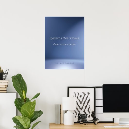 POSTER LES SYSTÈMES SUR LE CHAOS (Bureau à domicile)