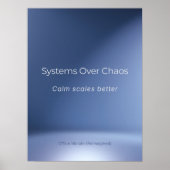 POSTER LES SYSTÈMES SUR LE CHAOS (Devant)