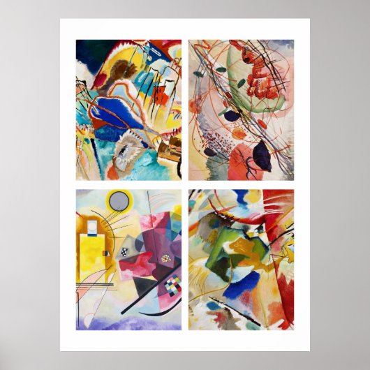 Poster Les tableaux de Kandinsky (Devant)